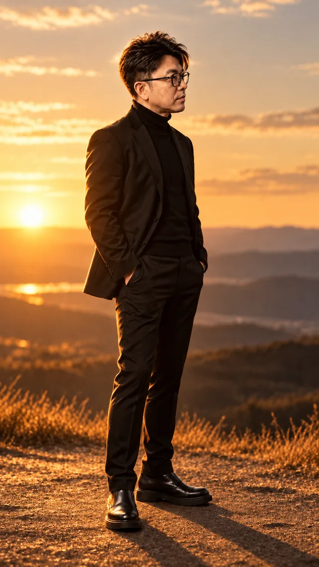 Golden-hour lighting treatment